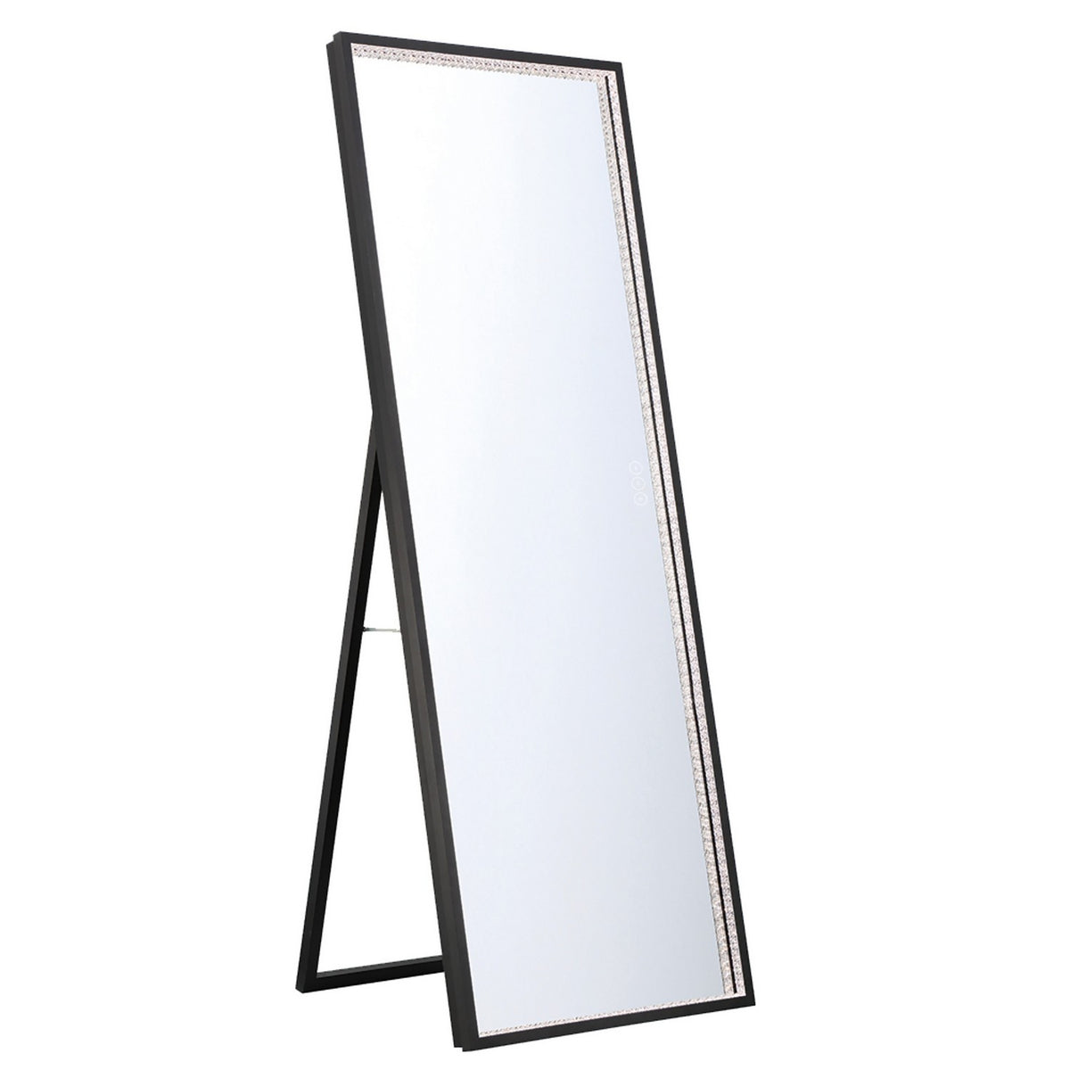 Miroir éclairant Cerissa Noir anodisé, 65" – Eurofase