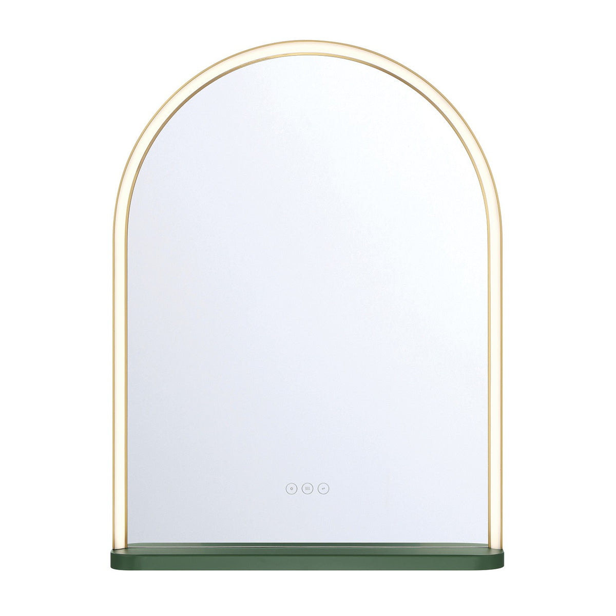 Miroir éclairant DEL Serin Vert kombu, 24" – Eurofase