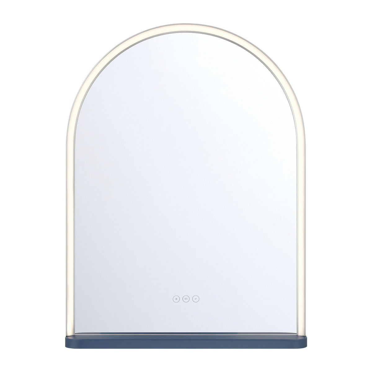 Miroir éclairant DEL Serin Bleu marine minuit, 24" – Eurofase