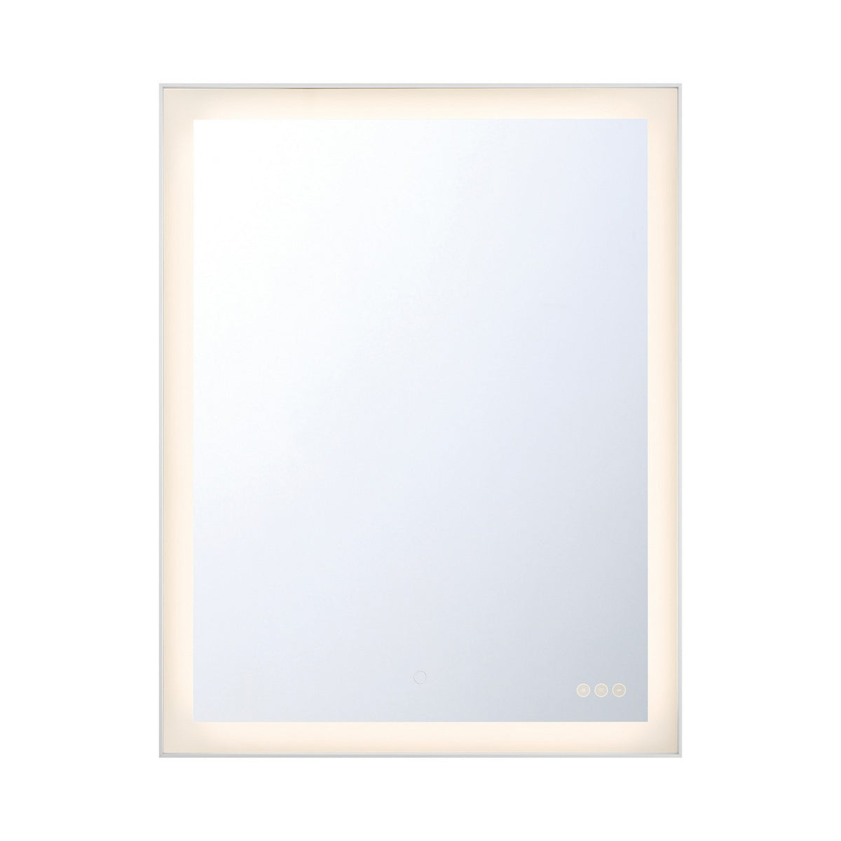 Miroir éclairant Lenora Argent anodisé, 28" – Eurofase