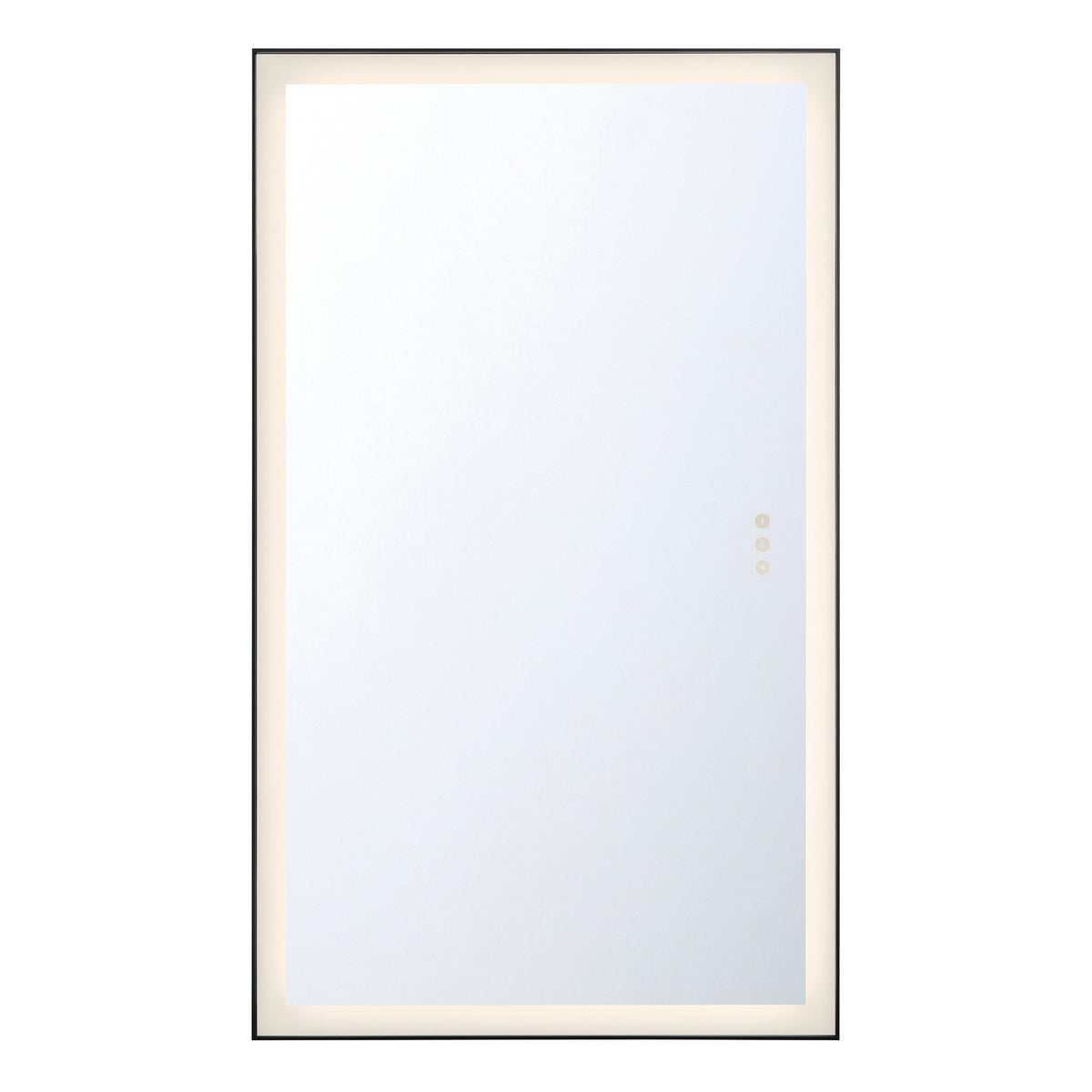 Miroir éclairant Lenora Noir anodisé, 32" – Eurofase