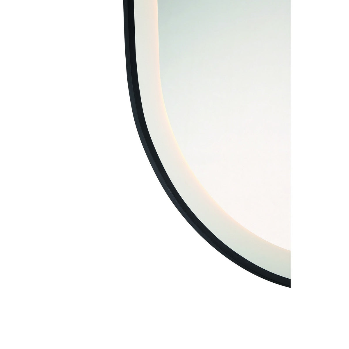 Miroir éclairant Sara Noir mat, 36" – Eurofase