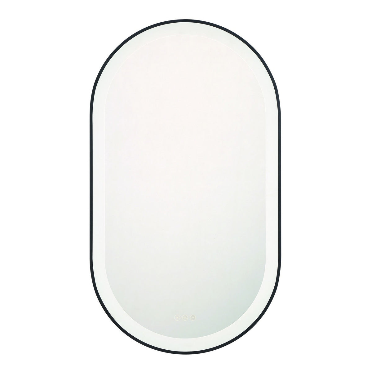 Miroir éclairant Sara Noir mat, 42" – Eurofase