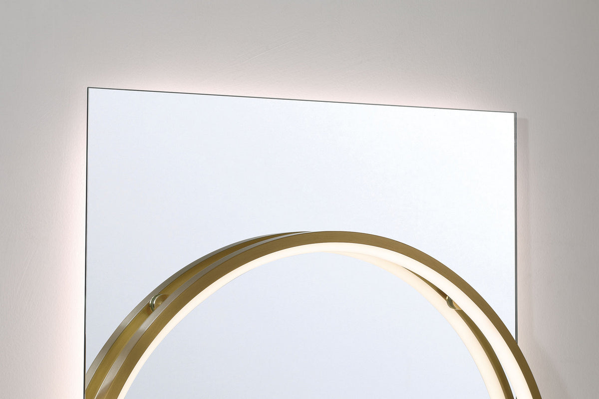 Miroir éclairant Trails Or, 24" – vue 11