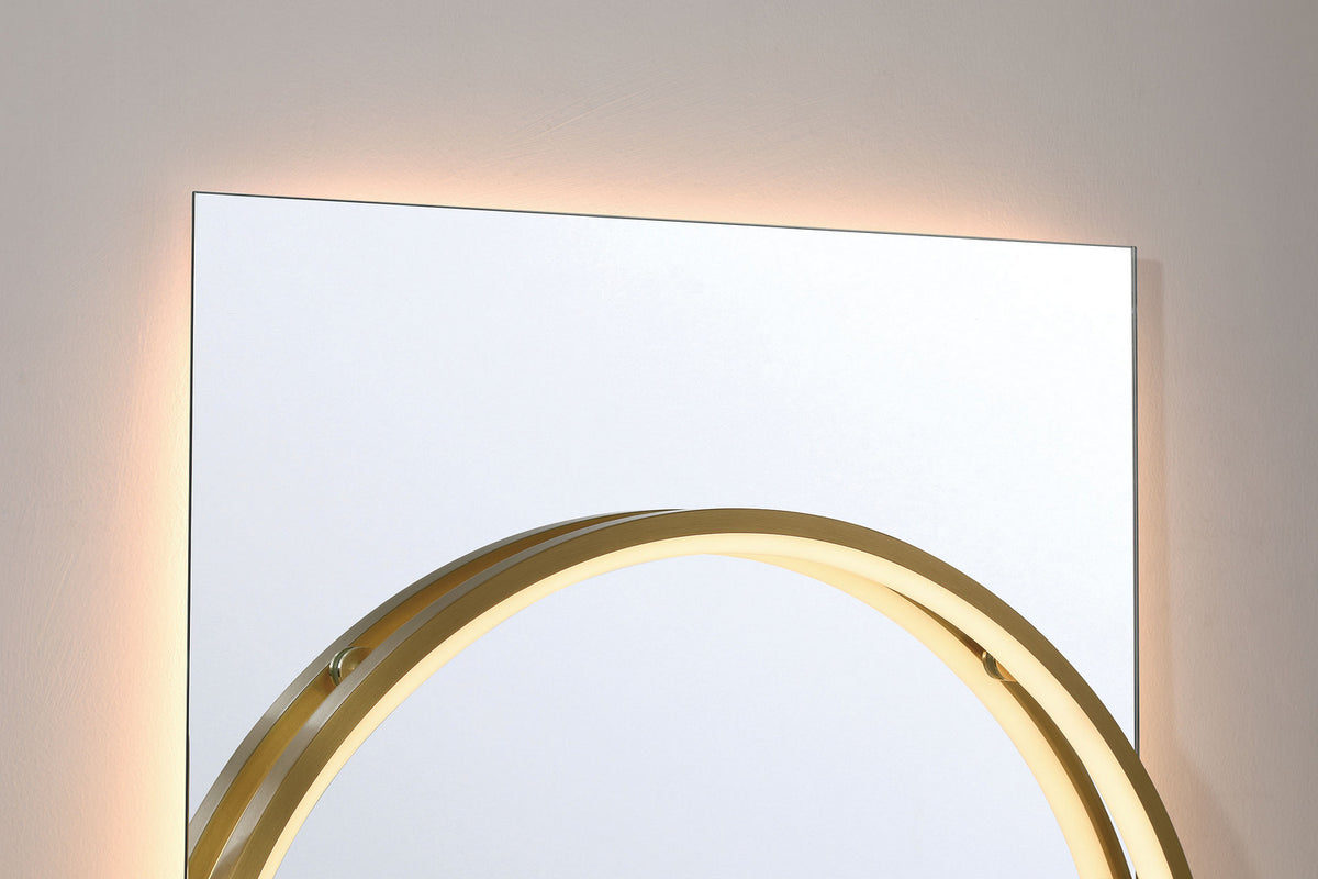 Miroir éclairant Trails Or, 24" – vue 9