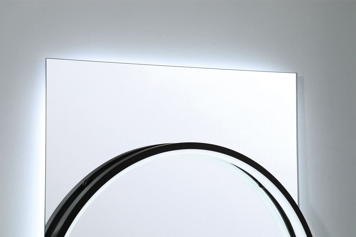 Miroir éclairant Trails Noir mat, 24" – vue 10