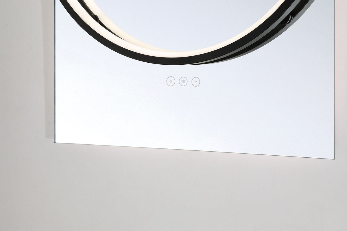 Miroir éclairant Trails Noir mat, 24" – vue 8