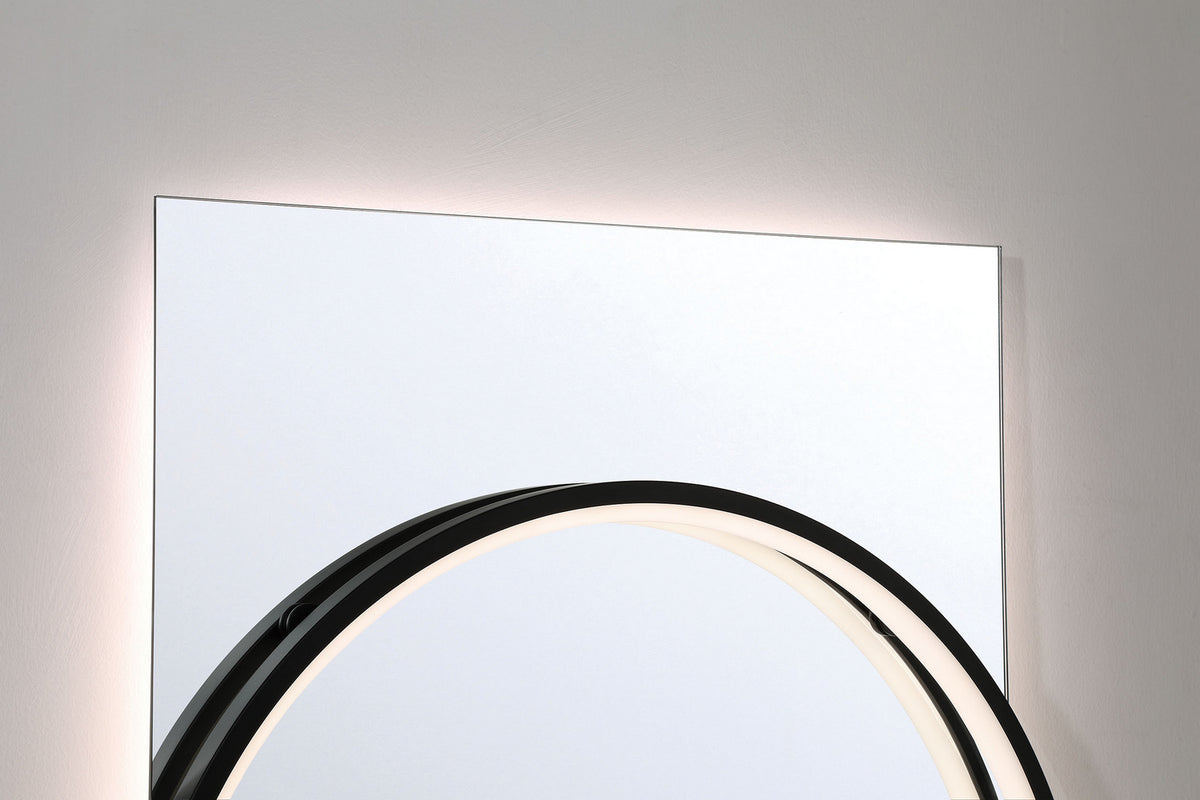 Miroir éclairant Trails Noir mat, 24" – vue 9
