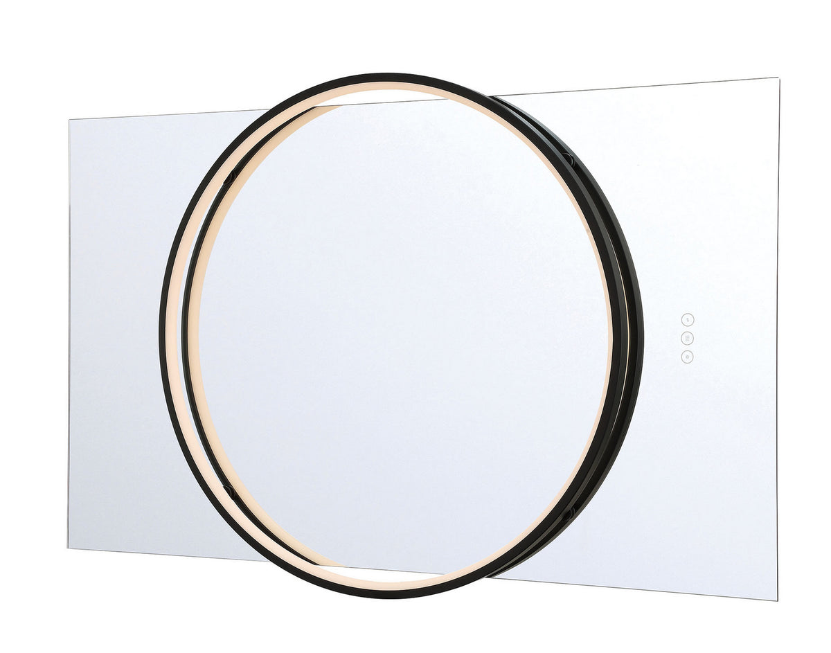 Miroir éclairant Trails Noir mat, 30" – vue 4