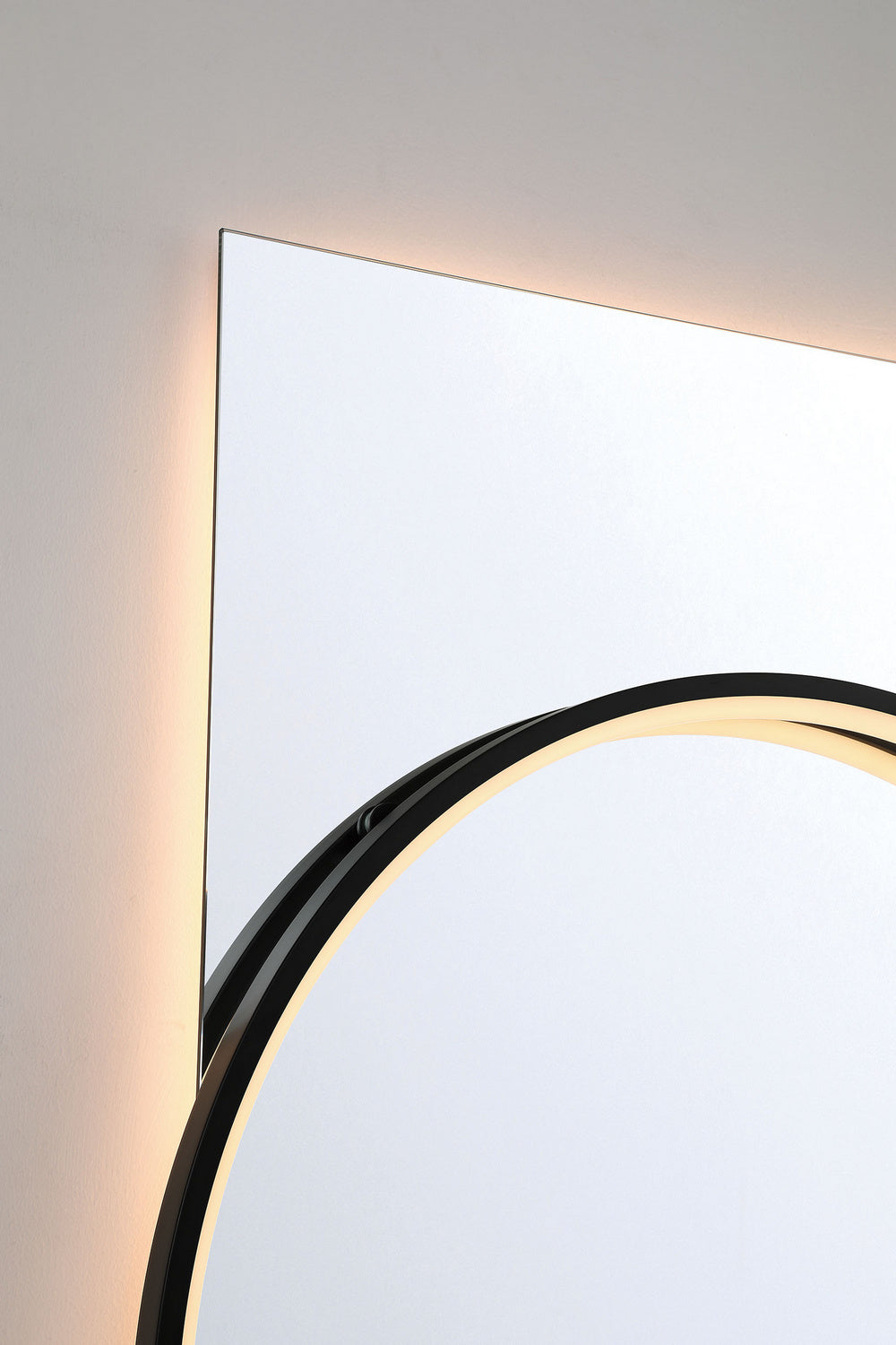 Miroir éclairant Trails Noir mat, 30" – vue 9