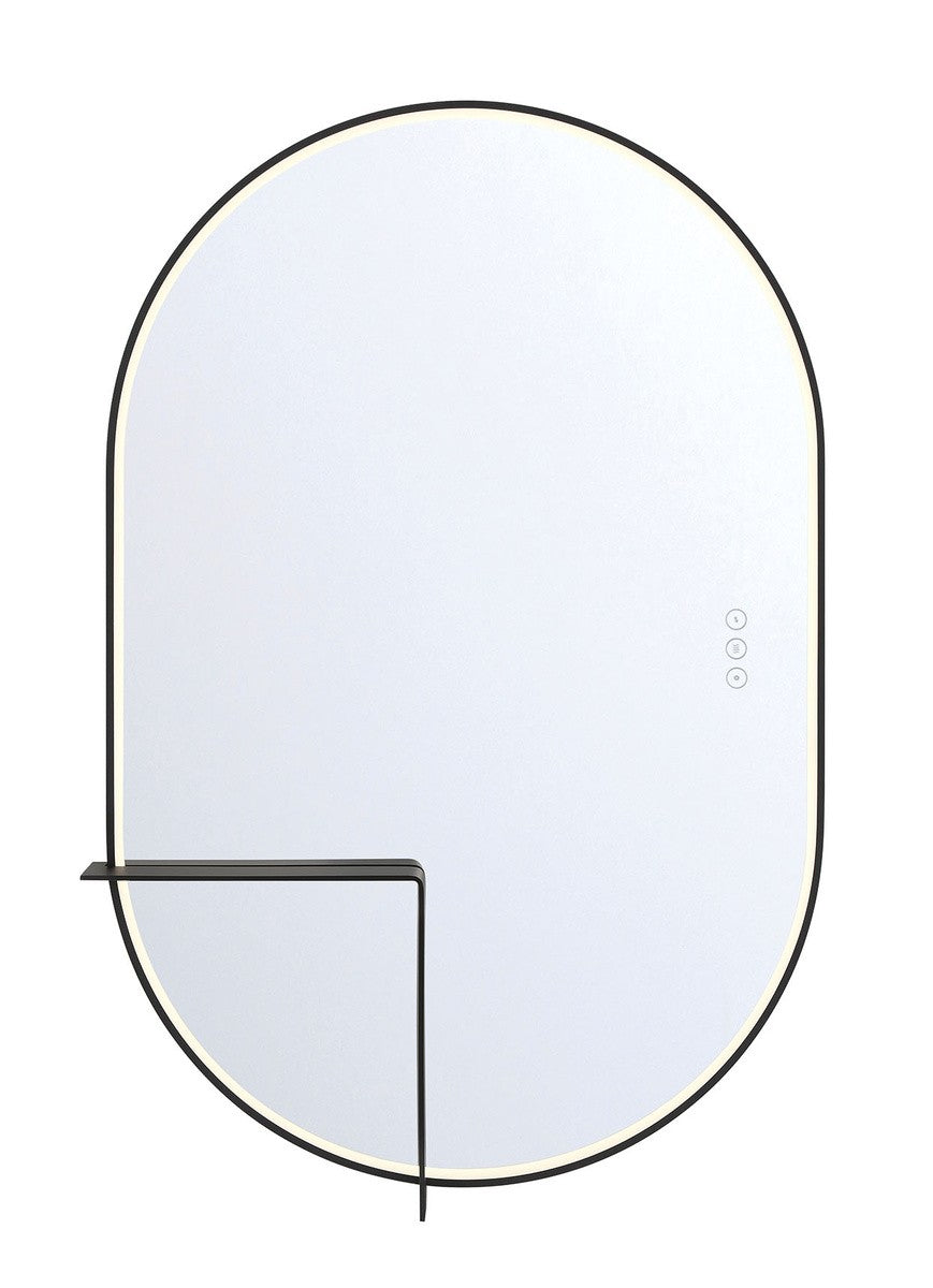 Miroir mural Linden Noir mat, 36" – Eurofase