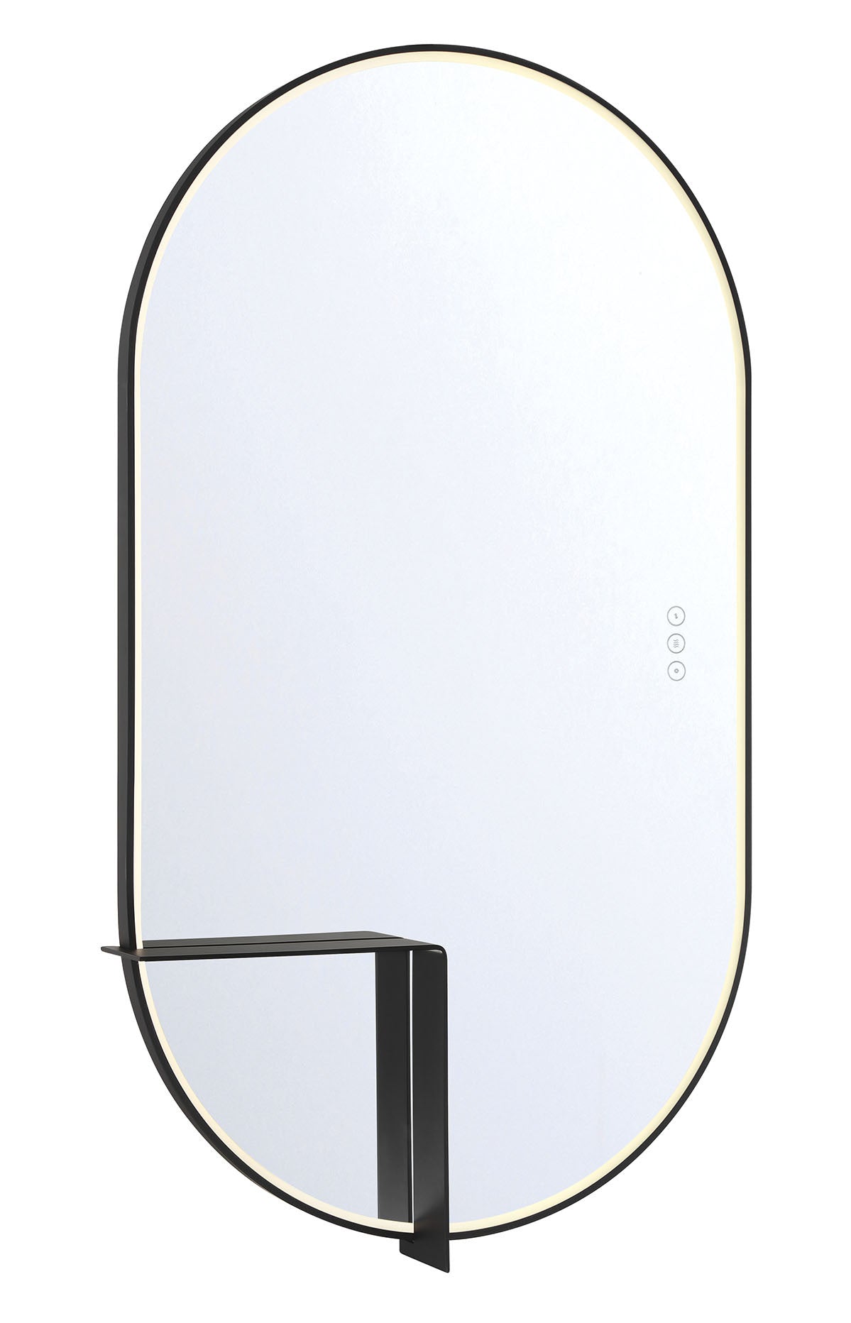 Miroir mural Linden Noir mat, 42" – vue 2