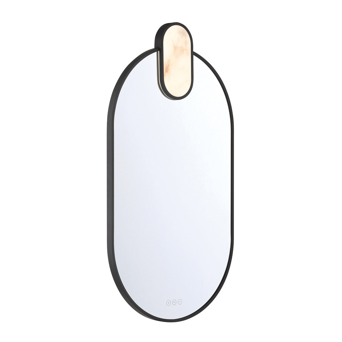 Miroir mural Mrissa Noir mat, 39" – vue 3