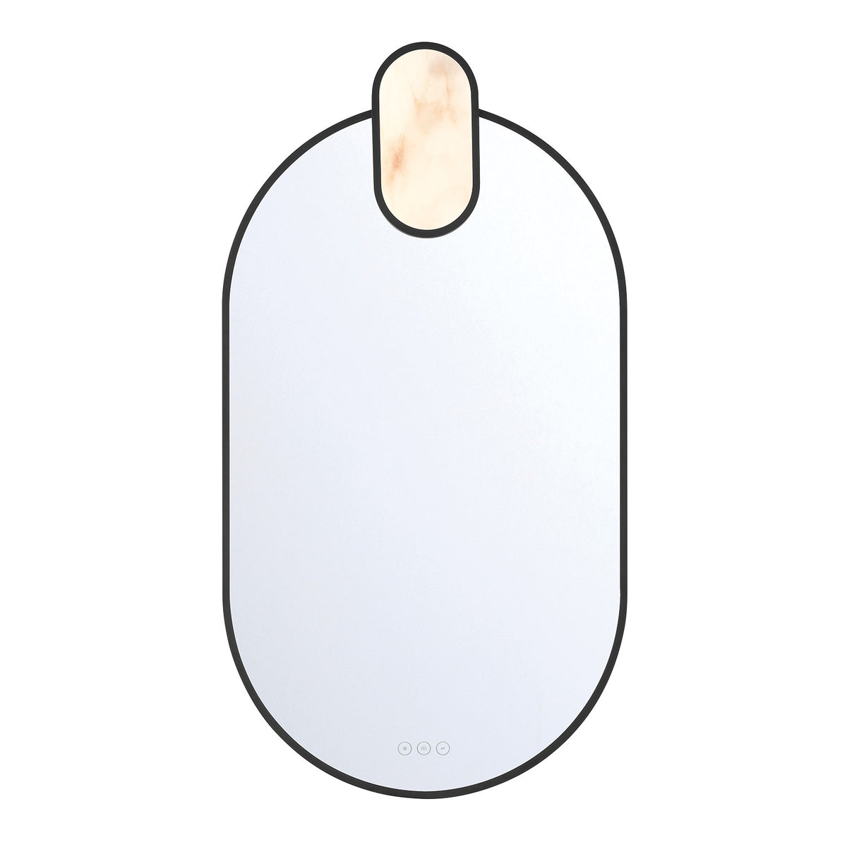 Miroir mural Mrissa Noir mat, 39" – Eurofase