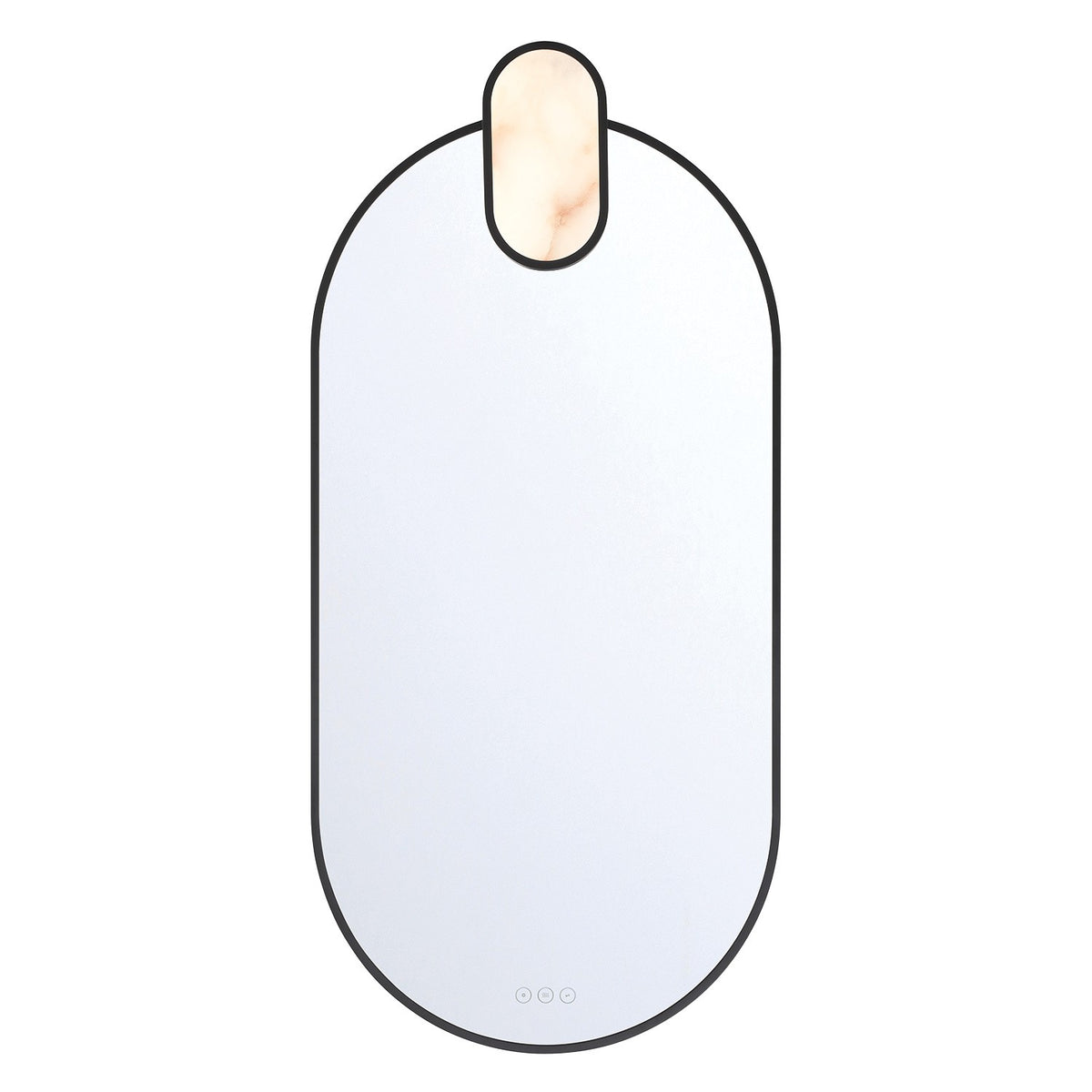 Miroir mural Mrissa Noir mat, 45" – Eurofase