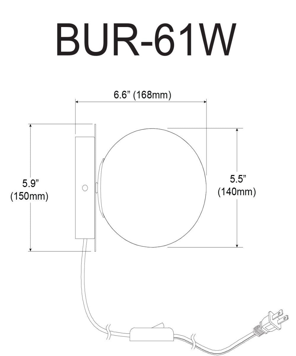 Murale à brancher Burlat - by Dainolite | Luminaires & cie
