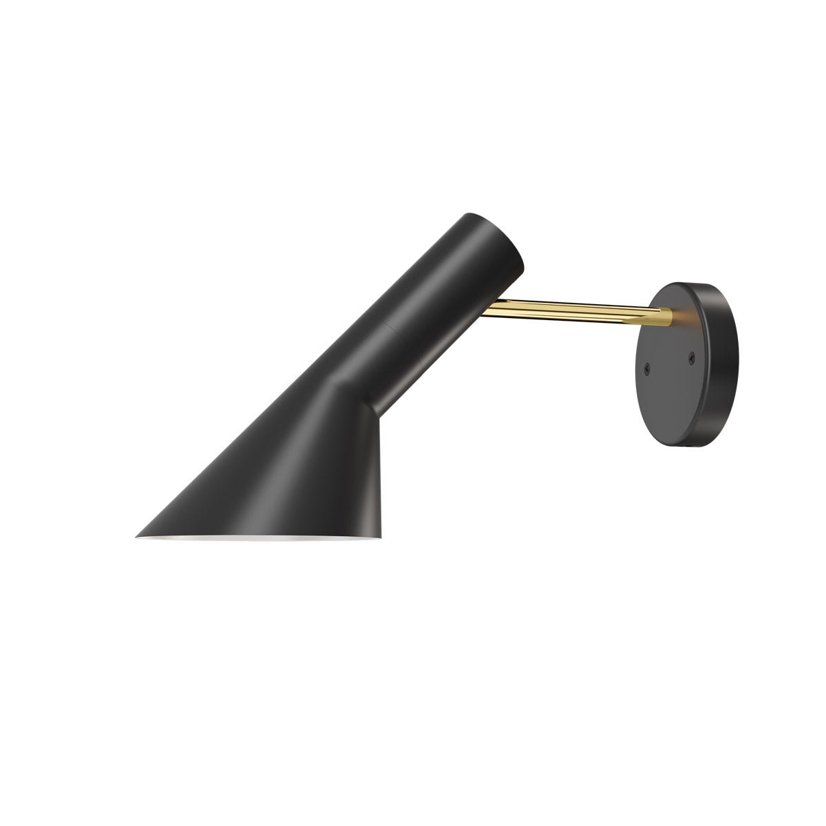 Murale AJ - Noir/Laiton Sans interrupteur by Louis Poulsen | Luminaires & cie