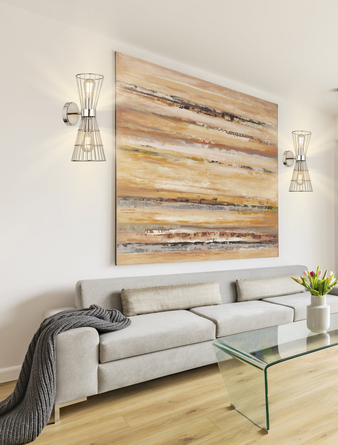 Applique murale Alito Nickel poli – vue 6