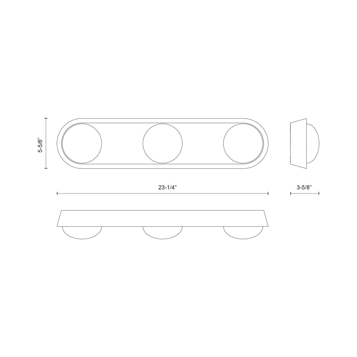 Murale Alonso - Bronze urbain 23 1/4" by Alora Lighting | Luminaires & cie