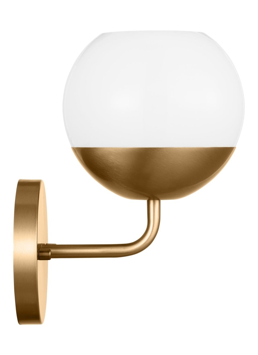 Murale Alvin - Laiton satiné Ampoules non - incluses by Visual Comfort Studio | Luminaires & cie