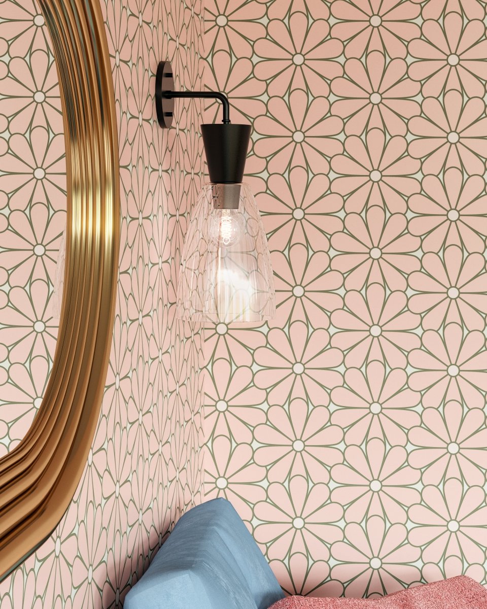 Murale Arlo - Verre transparent / noir mat by Alora Lighting | Luminaires & cie