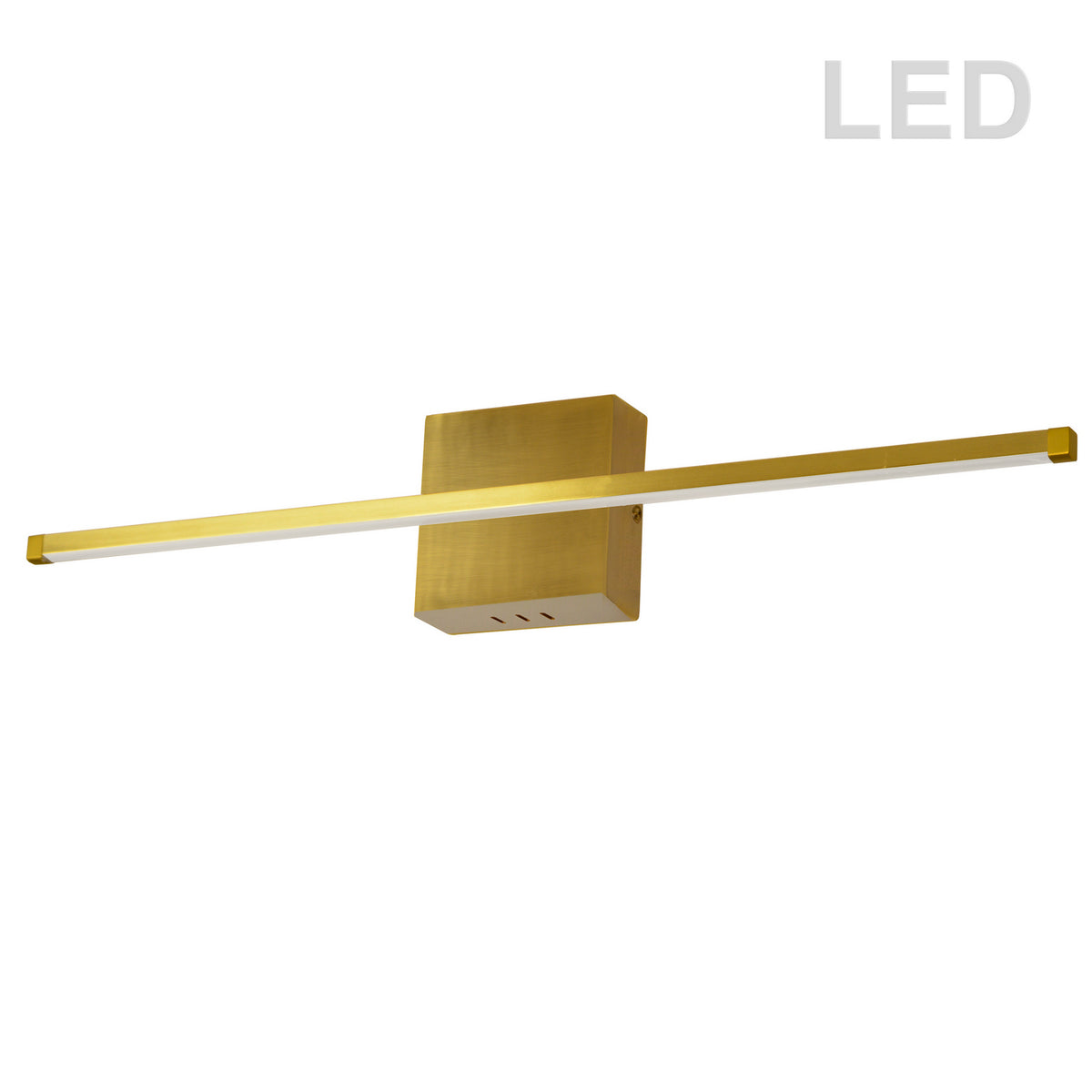 Barre d'éclairage de salle de bain Array 36", Laiton vieilli – Dainolite