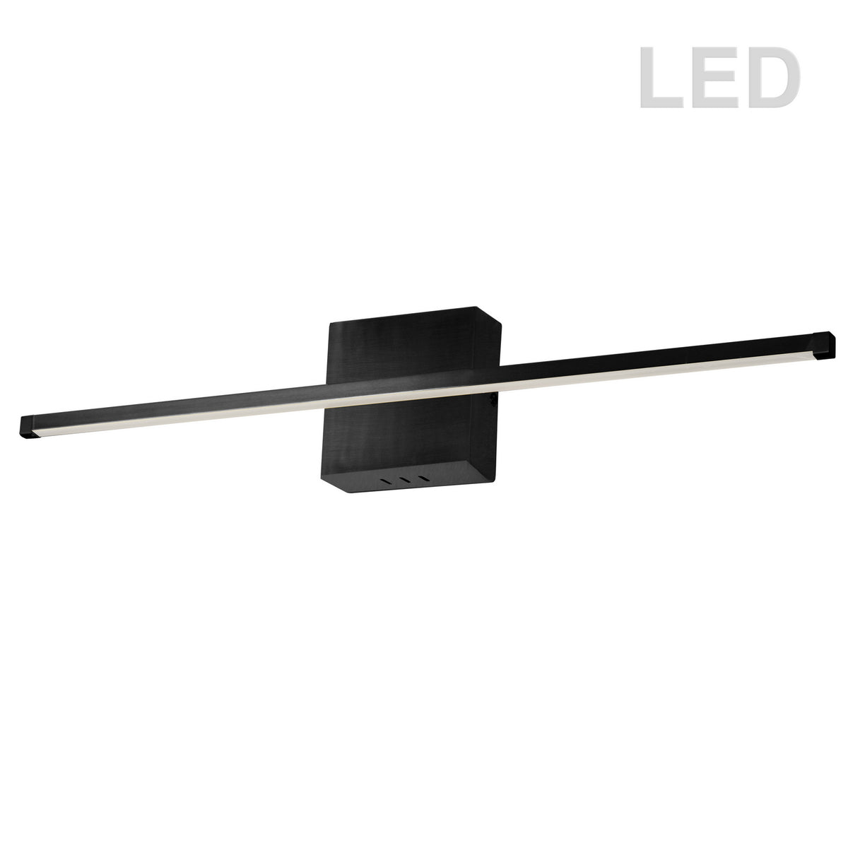 Barre d'éclairage de salle de bain Array 36", Noir / Noir mat – Dainolite
