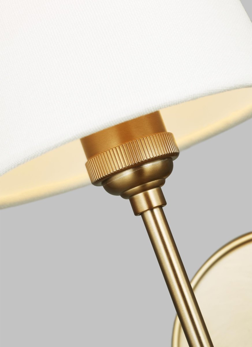 Murale Baker - Laiton satiné Bronze Ampoules DEL incluses by Visual Comfort Studio | Luminaires & cie
