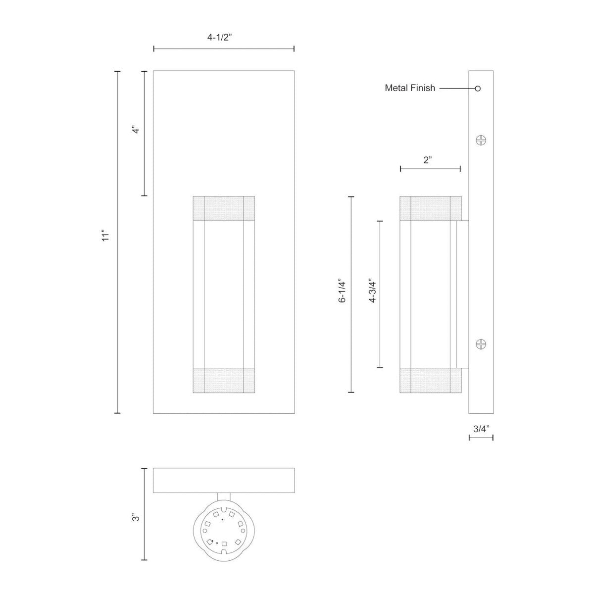 Murale Brazen - Noir by Kuzco Lighting | Luminaires & cie