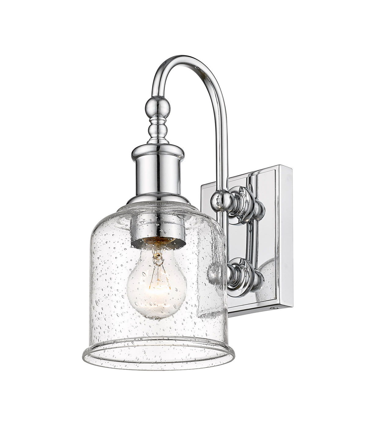 Applique murale Bryant Chrome, Grené transparent – Z-Lite