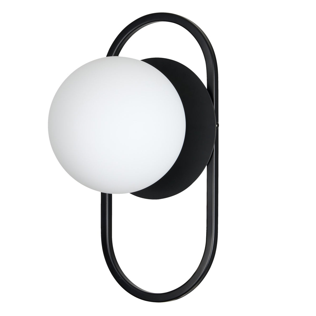 Applique murale Burlat 12", Noir mat, Blanc – Dainolite