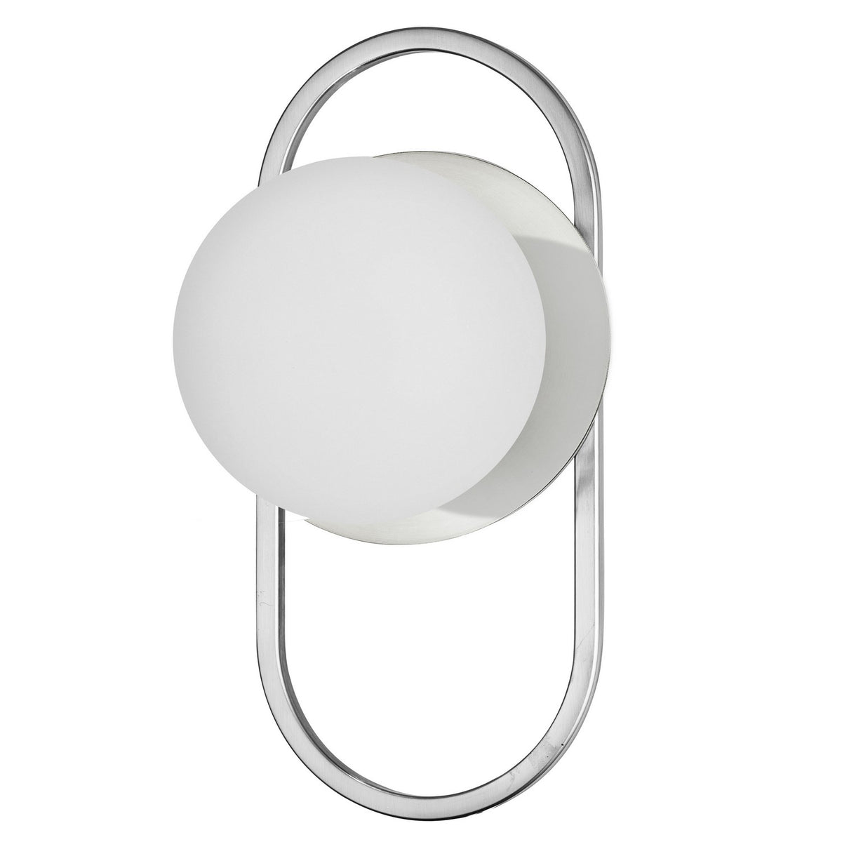 Applique murale Burlat 12", Chrome poli, Blanc – Dainolite