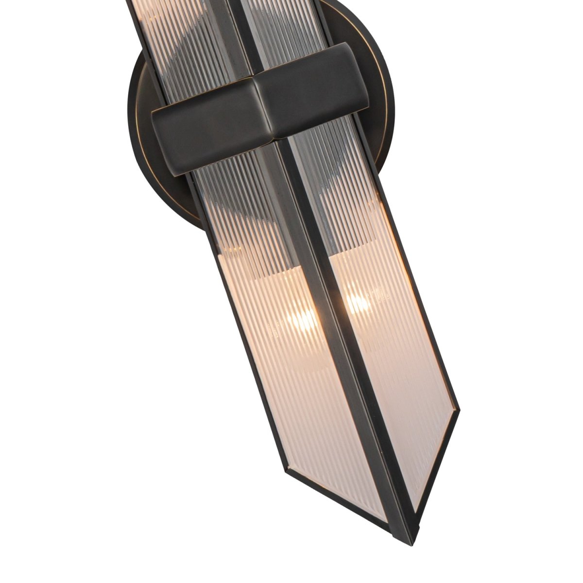 Murale Cairo - Verre à côte / bronze urbain 2 by Alora Lighting | Luminaires & cie