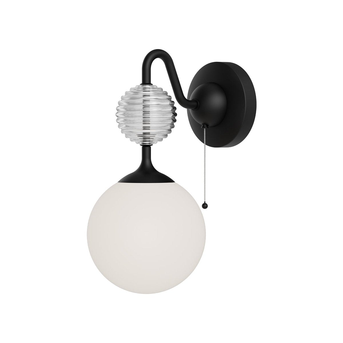 Murale Celia - Verre noir / opale mat by Alora Lighting | Luminaires & cie