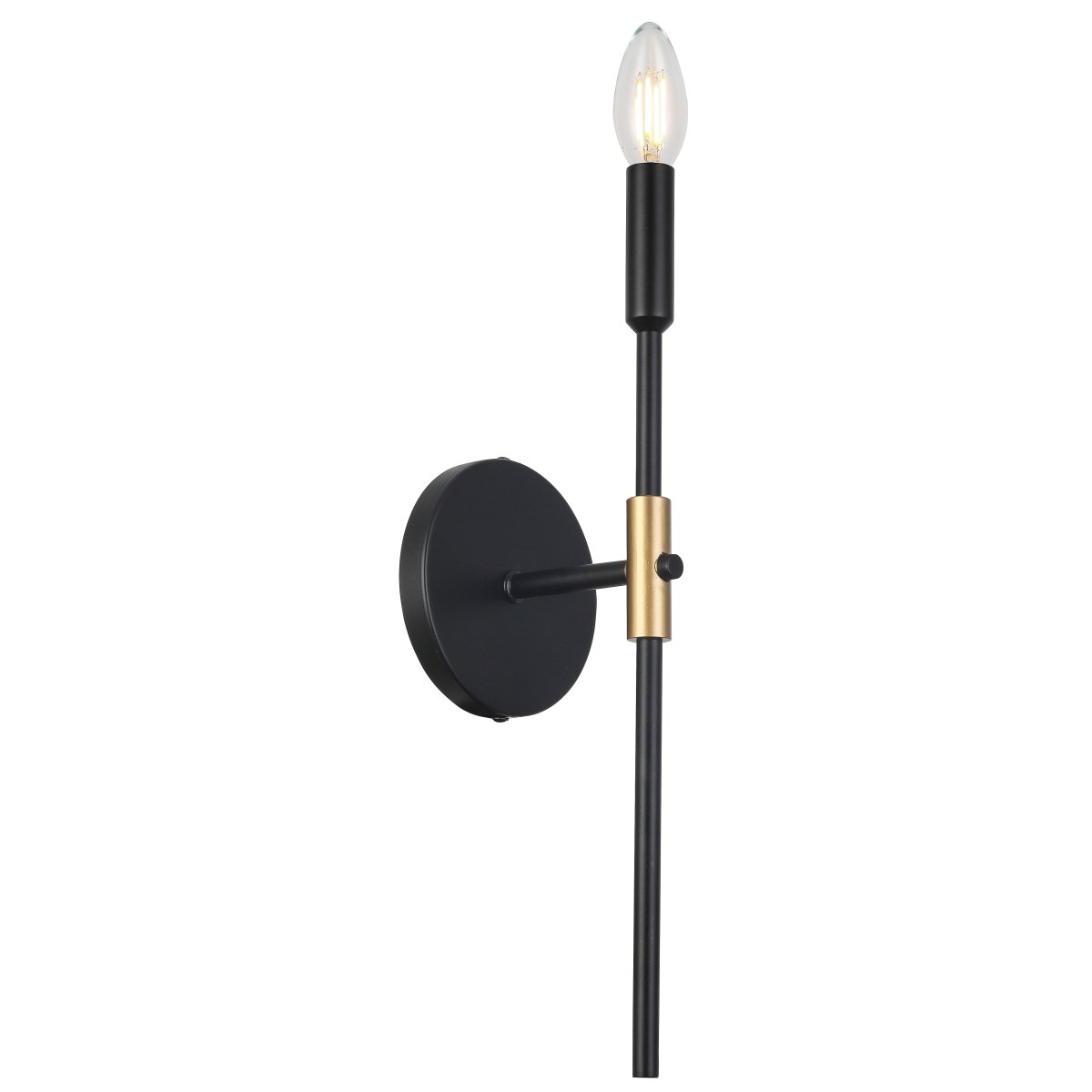 Murale Cinthia - Noir mat et laiton by Dainolite | Luminaires & cie