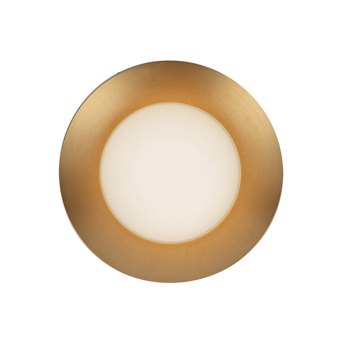 Semi-plafonnier Cleo Or brossé/Verre opale – Kuzco Lighting
