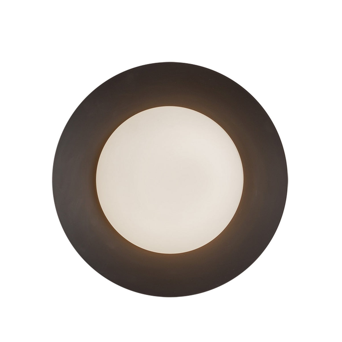Semi-plafonnier Cleo Noir / Verre opale – Kuzco Lighting