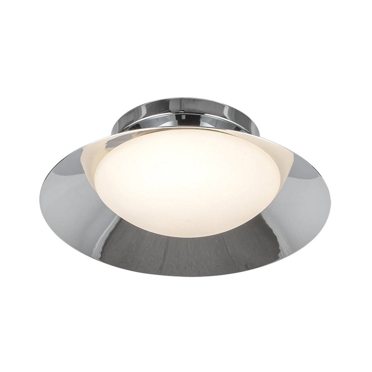 Semi-plafonnier Cleo Chrome / Opale – vue 4