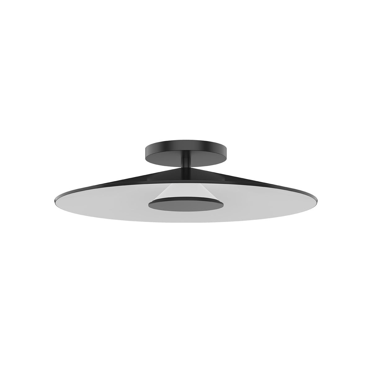 Semi-plafonnier Cruz Noir / Blanc – Kuzco Lighting