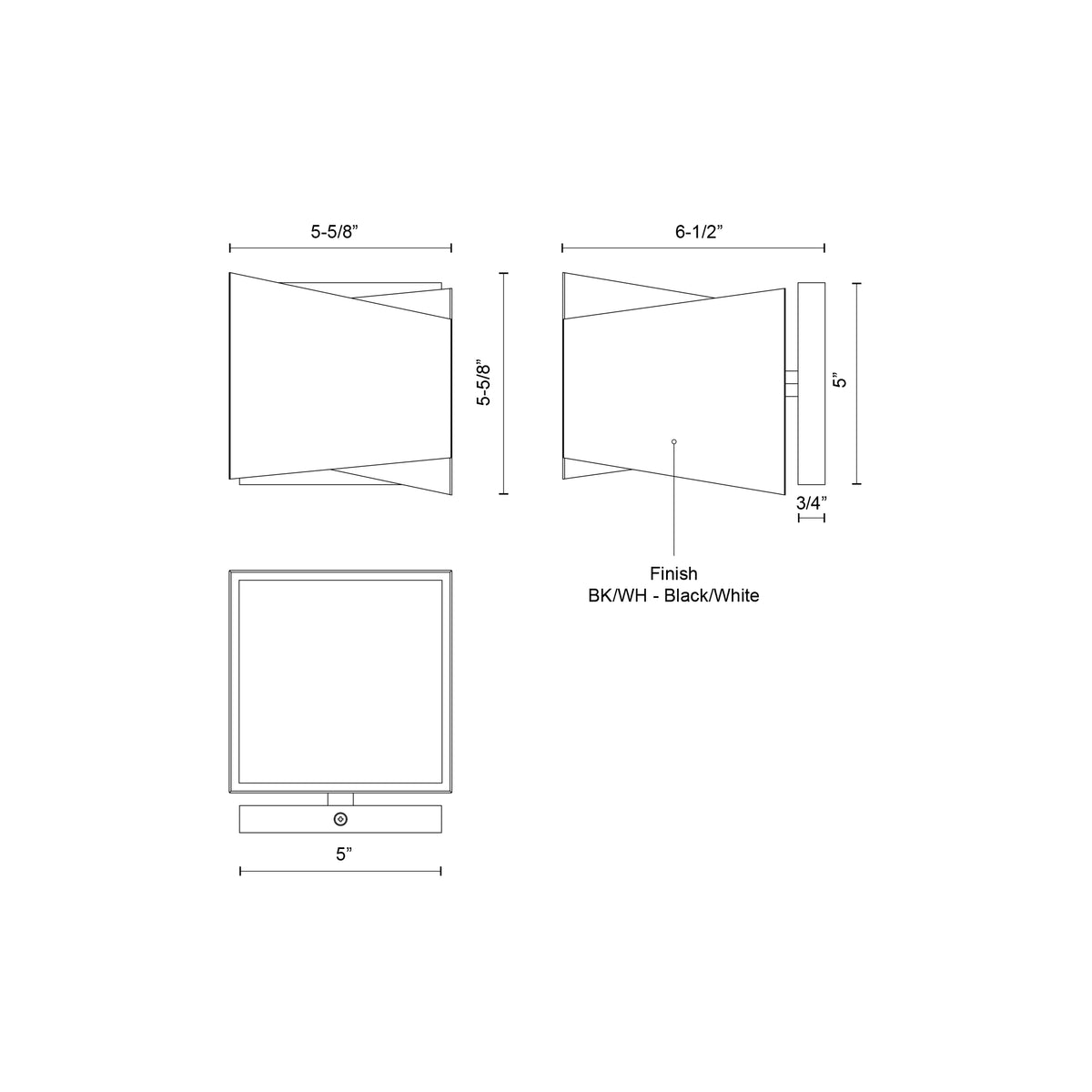 Applique murale Cubix – vue 2