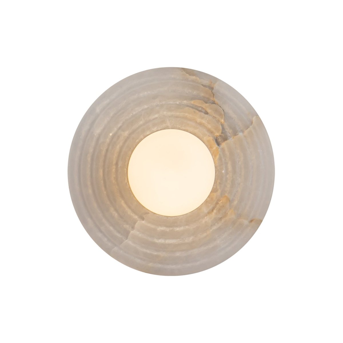 Murale Dahlia - Bronze / Albâtre urbain by Alora Lighting | Luminaires & cie