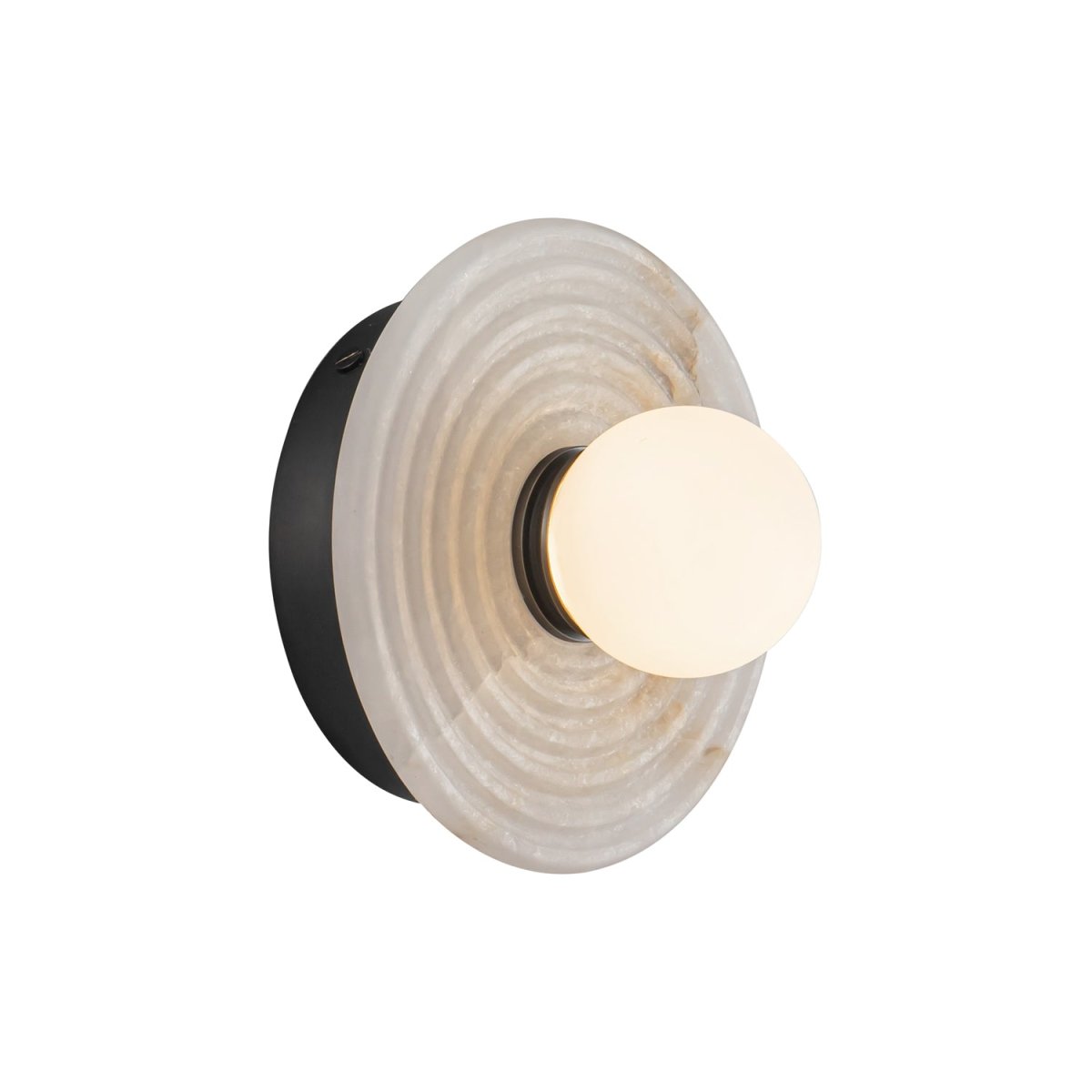 Murale Dahlia - Bronze / Albâtre urbain by Alora Lighting | Luminaires & cie