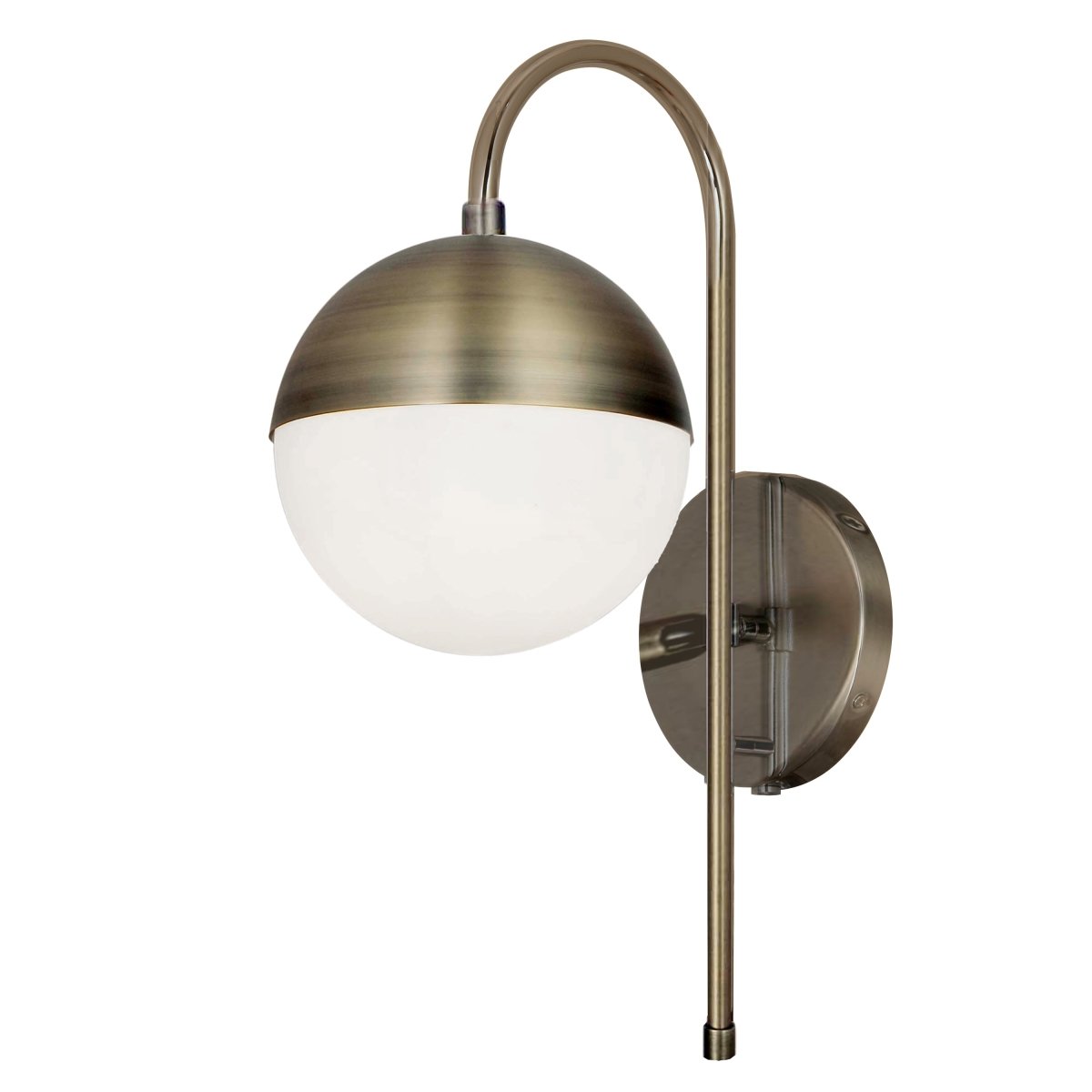 Murale Dayana - Laiton antique 7" 18 1/2" by Dainolite | Luminaires & cie