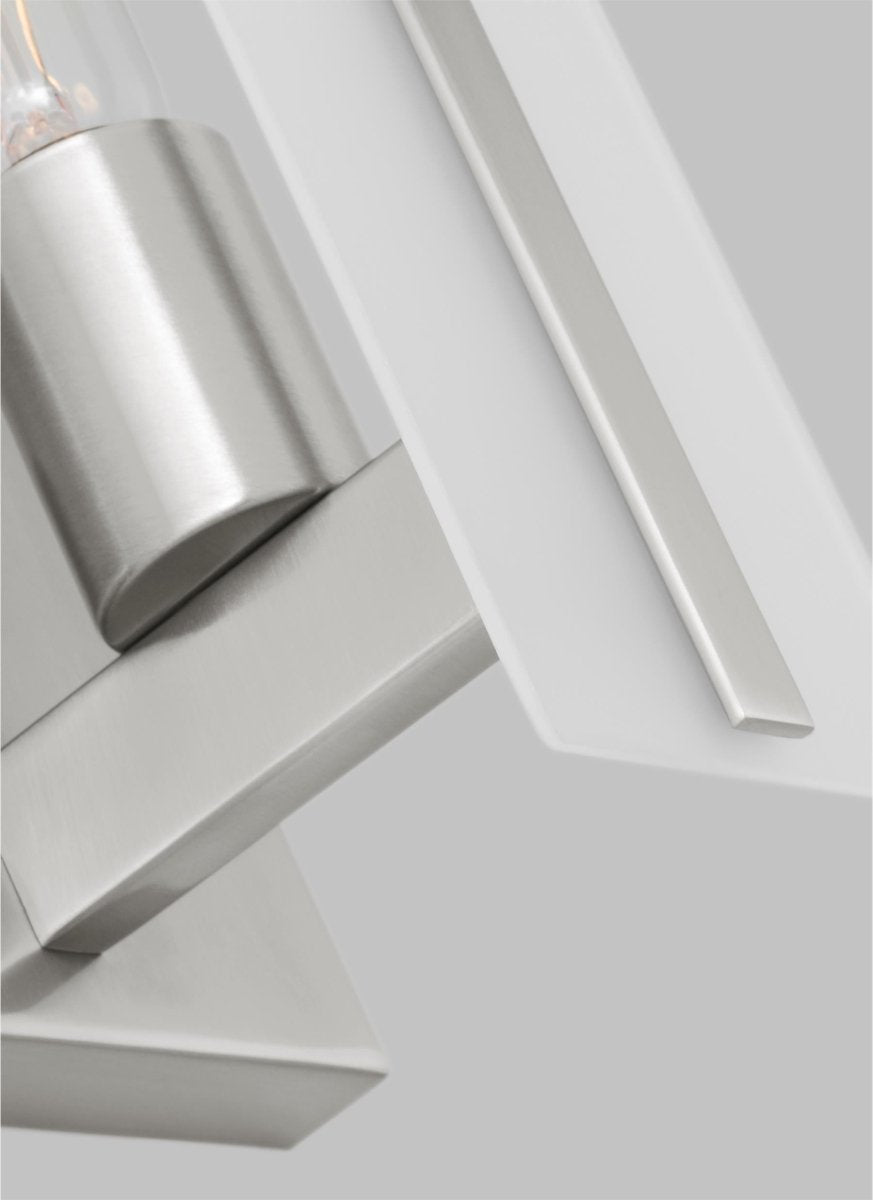 Murale Dex - Nickel brossé Ampoules DEL incluses by Visual Comfort Studio | Luminaires & cie