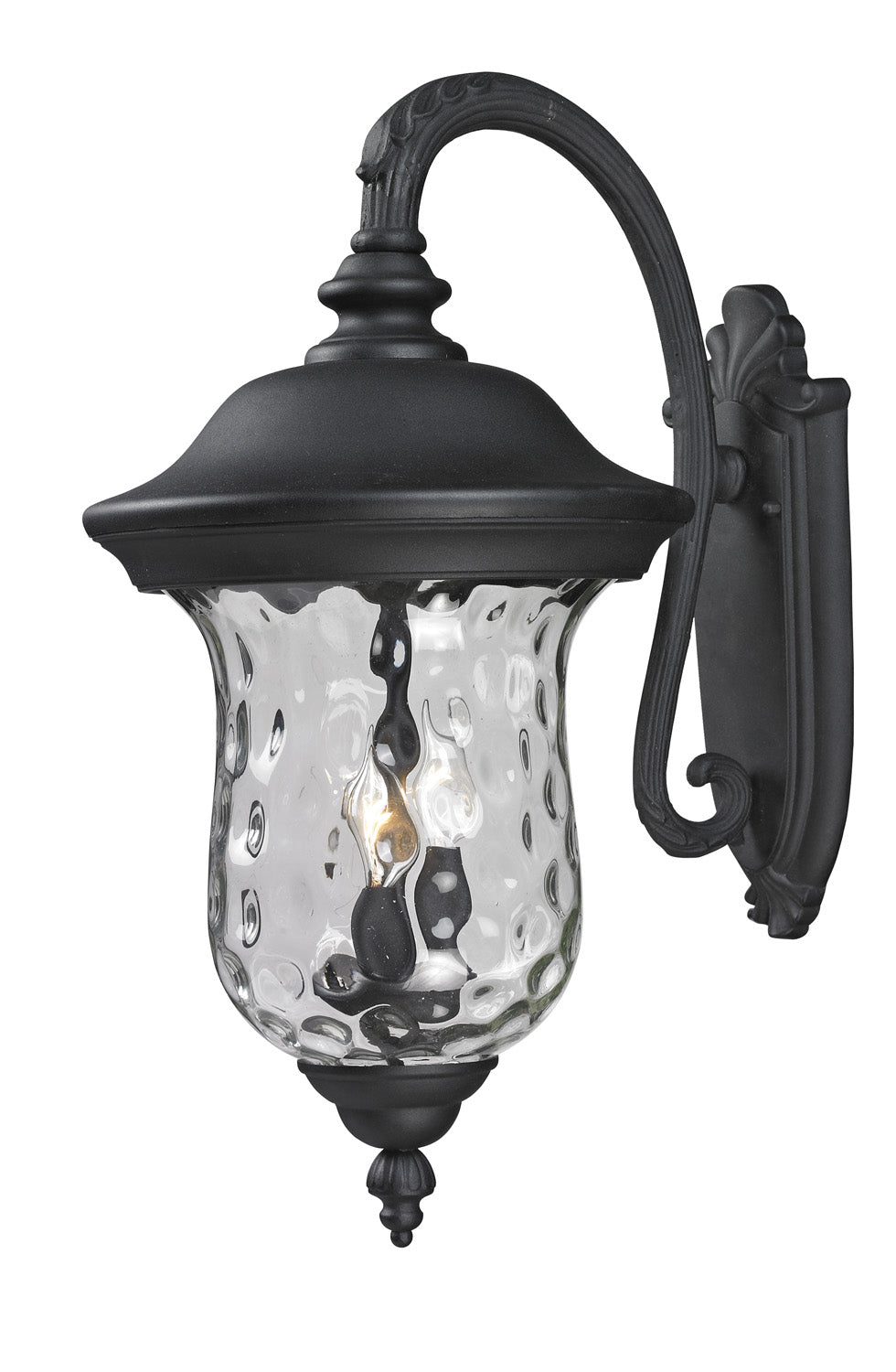 Lanterne murale extérieure Armstrong Vers le bas, Noir, 12 3/8" – Z-Lite
