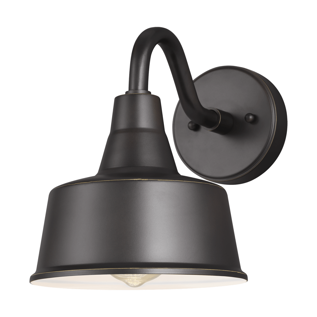 Murale extérieure Barn Light - Bronze antique 8" Ampoules DEL incluses by Visual Comfort Studio | Luminaires & cie