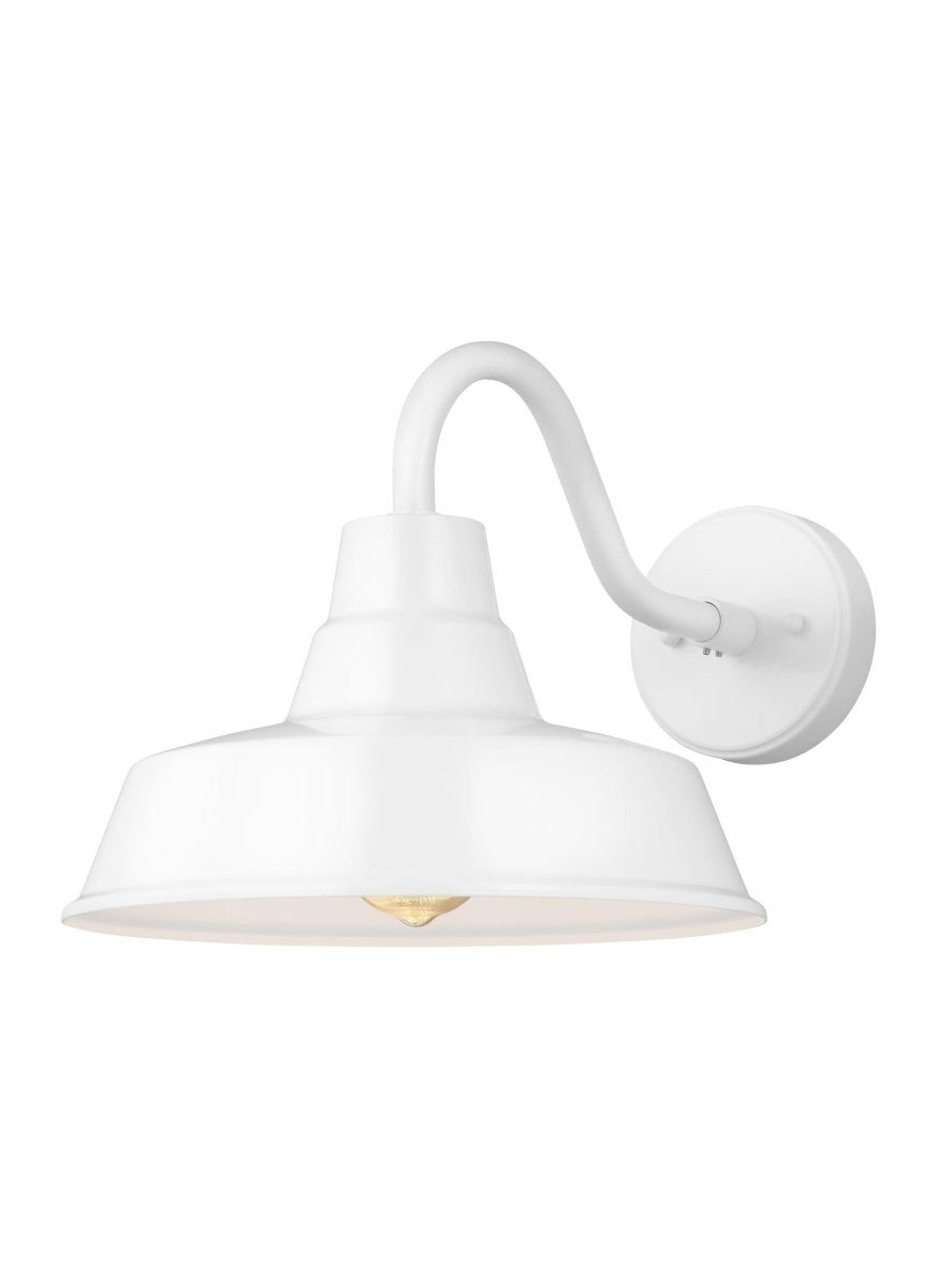 Murale extérieure Barn Light - Blanc 12" Ampoules DEL incluses by Visual Comfort Studio | Luminaires & cie