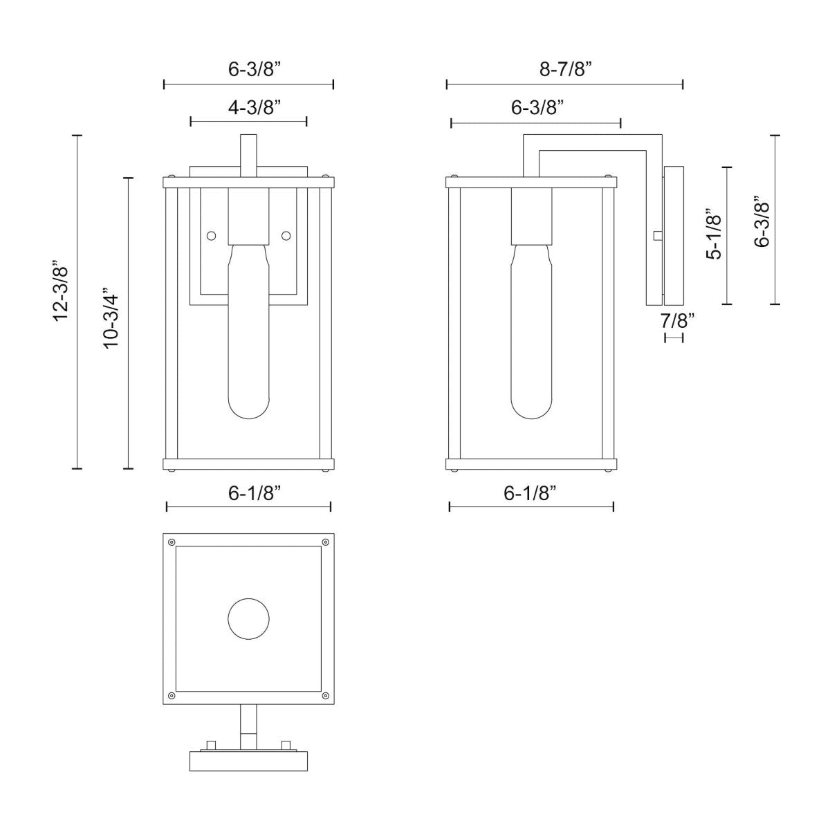 Murale extérieure Brentwood - 12 3/8" by Alora Lighting | Luminaires & cie