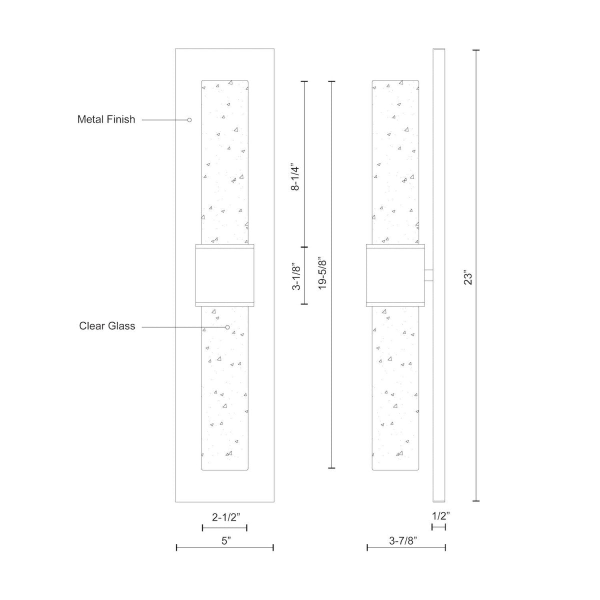 Murale extérieure Copenhagen - 19 5/8" by Kuzco Lighting | Luminaires & cie