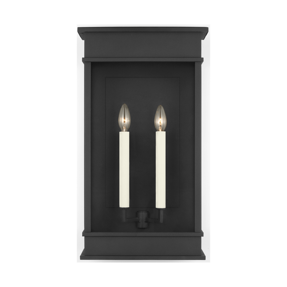 Murale extérieure Cupertino - Black texturé 10 3/4" 2 by Visual Comfort Studio | Luminaires & cie